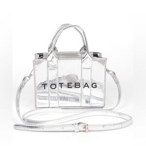 Metallic Mirror Tote Bag